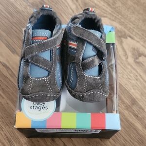 Blue and Gray Kids Shoes